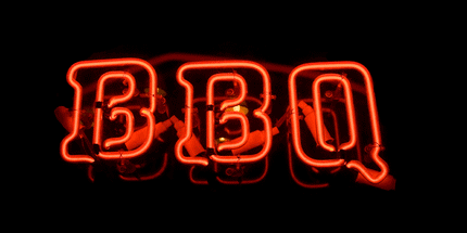 bbq neon sign