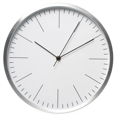 30cm Aluminium Wall Clock